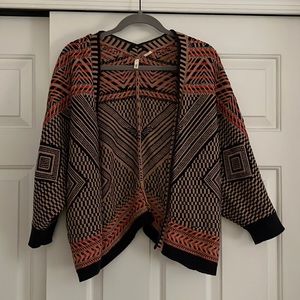 Anthropologie Moth Jacquard Circle Cardi